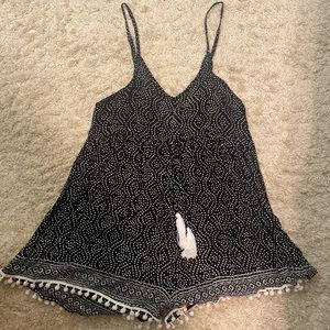 Custom Pom fringe romper